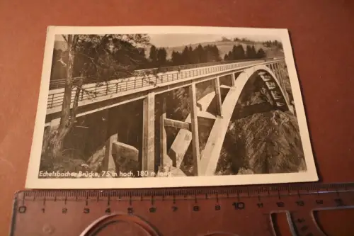 tolle alte Karte - Echelsbacher Brücke  1949 