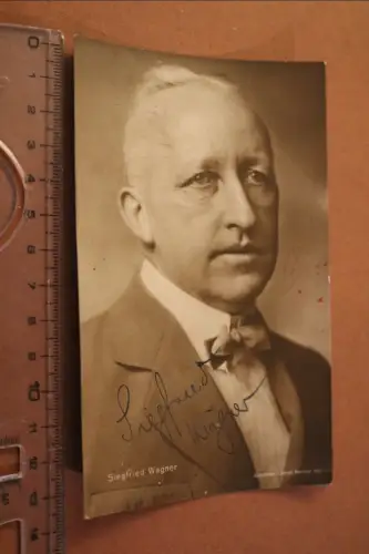 tolle alte Karte - Siegfried Wagner, Sohn von Richard  original signiert  1926