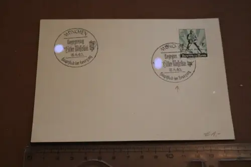 eine Karte mit Sonderstempel  München 1940