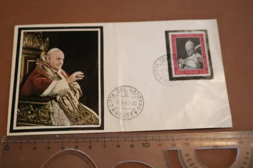 alte  Ganzsache Umschlag aus dem Vatikan - Papst 1963