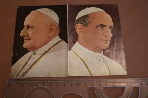 altes Blatt Fürbitten - Päpste - Osterkommunion 1964 Herbrechtingen 