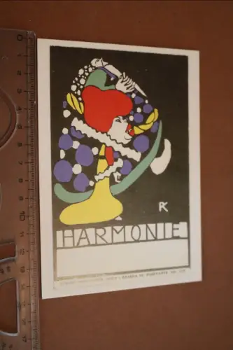 tolle alte Künstlerkarte -  Wiener Werkstätten Nachdruck !!! Rudolf Kalvach 