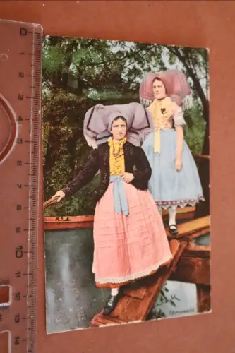 tolle alte Fotokarte - Spreewald  Frauen in Tracht 1926