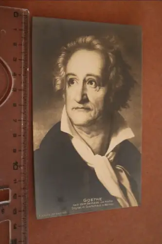 tolle alte Karte - Portrait Goethe nach einem Gemälde von Kolbe 1910-20