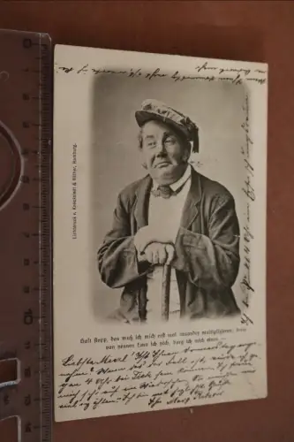 tolle alte Fotokarte - Portrait Schauspieler ?   Berlin 1905