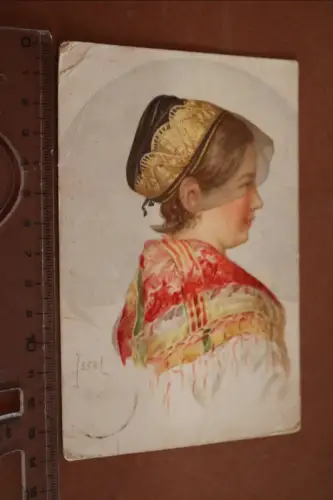 tolle alte Künstlerkarte - Schwarzwaldtrachten Mühlenbach - 1910