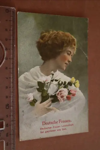 tolle alte Künstlerkarte Deutsche Frauen 1922