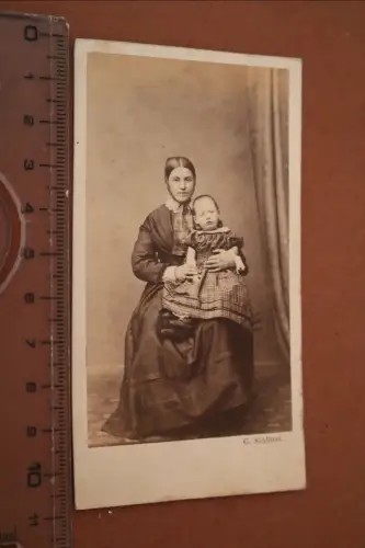 sehr altes ?? CDV Foto .- Mutter mit Kind aus Bremen - 1880-1900