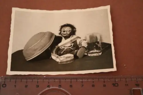 tolles altes Foto - Mekki der Igel mit Studentenmütze ? Studentika ? 50-60er