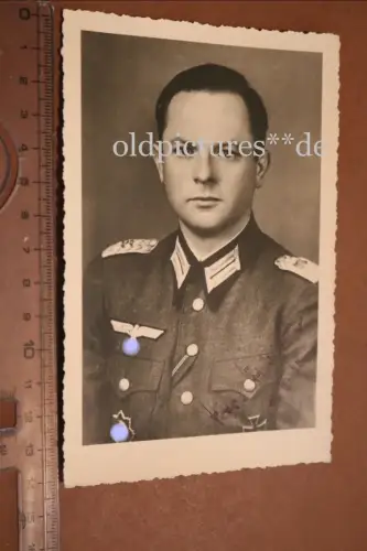 topp Portrait - mir unbekannter DKiG Träger - signiert März 1945 - 