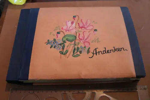 tolles altes Album mit Handarbeitsarten einer jungen Frau - 30-50er Jahre 