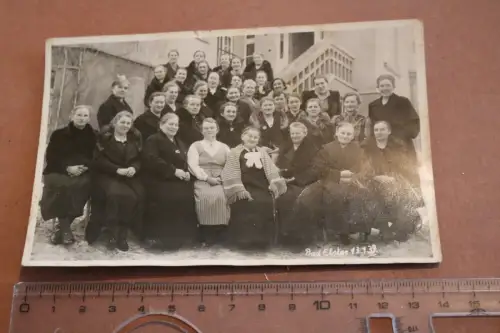 tolles altes Gruppenfoto Frauen in Bad Elster 1939