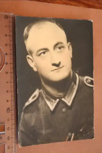 tolles altes Foto - Portrait eines Soldaten  coloriert Vaslui Rumänien 1944