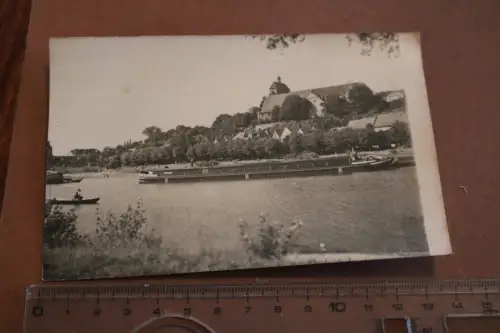 tolle alte Fotokarte - Gruß aus Havelberg -Binnenfrachtschiff  20-50er Jahre ?