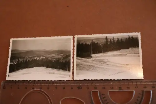 zwei tolle alte Fotos  Freilichtbuehne = Thingstaette Schwarzenberg Erzgebirge