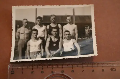 tolles altes Foto Gruppe Turner - Borkau 1932 - Turngau Westerzgebirge 