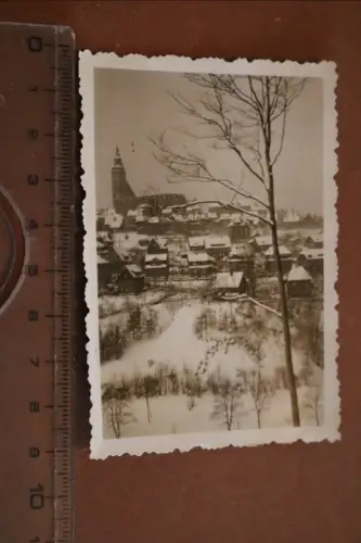 tolles altes Foto  Stadtansicht - Erzgebirge - 1956 