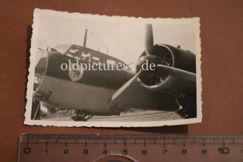 tolles altes Foto - Junkers JU 88 IV./KG 3 Emblem 