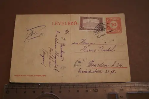  alte Ganzsache - Ungarn - Dombóvár 1921