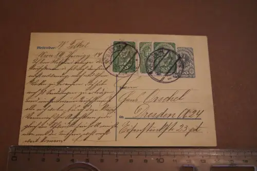 alte Ganzsache - Postkarte - Deutschösterreich  1921