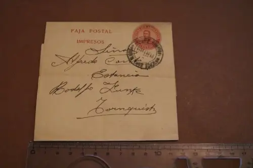 Argentinien 1/2 Cent. Faja Postal Impresos / Streifband 1911