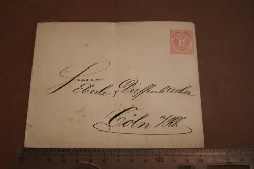 alte Ganzsache Umschlag - Kais. Königl. Oesterr. Post 5kr