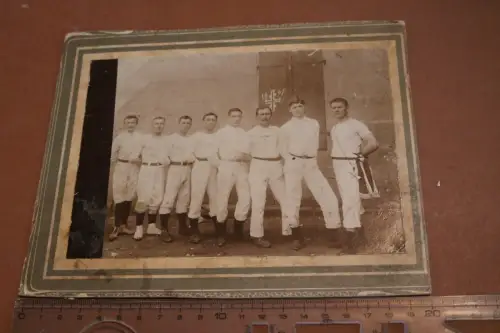 tolles altes Gruppenfoto - Sportler , Turner - 1907