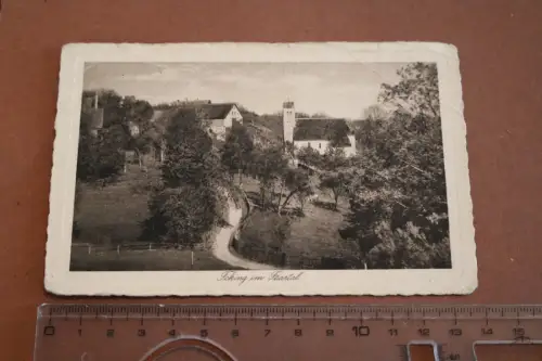 tolle alte Karte- Ansicht von Icking 1944  als Feldpost gelaufen 