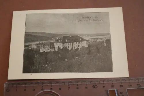 tolle alte Karte- Bingen a.Rh. - Institut St. Mariae   - ALter ??? 