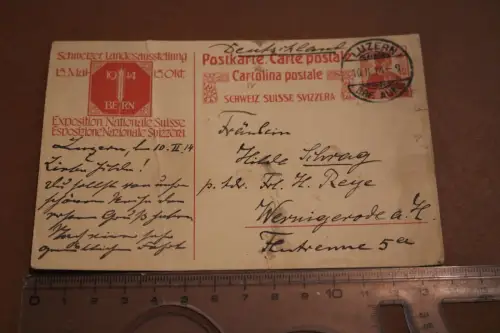  alte Ganzsache - Schweizer Landesausstellung 1914 Bern 