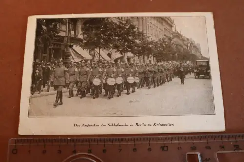 tolle alte Karte - Aufziehen der Schloßwache - Berlin - 1917 