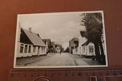 tolle alte Karte - Bredstedt Norderstrasse  als Feldpost gelaufen 1941