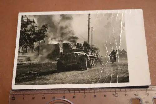 tolle alte Karte SdKfz - Halbkettenfahrzeug - Russland 