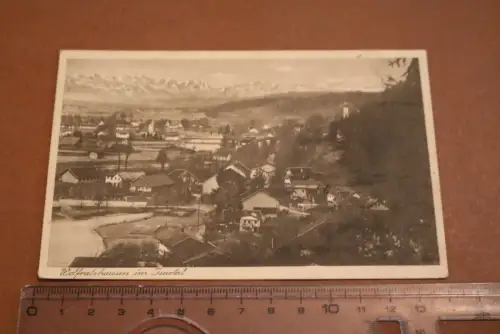 tolle alte Karte - Wolfratshausen im Isartal - 20-30er Jahre 