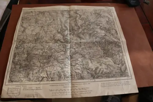 alte Landkarte  Raum Cassel  Kassel -  384 von 1904