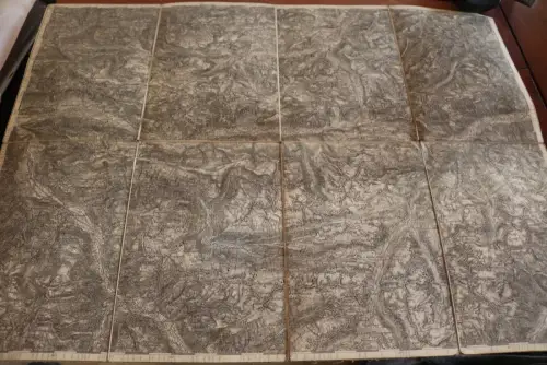 alte Spezialkarte - Alpengebiet Stuben - Österreich  1903