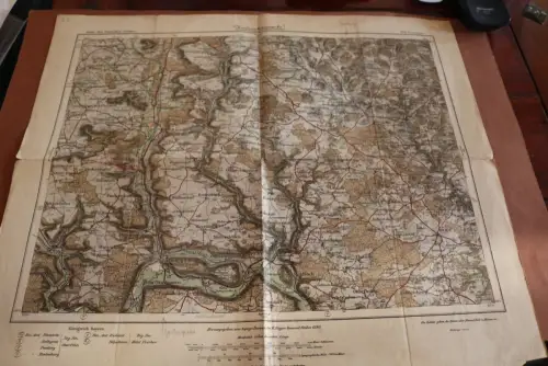 alte Landkarte  Königreich Bayern - 579 Beilngries - 1910