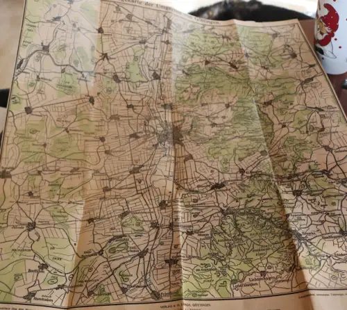 alte Wegekarte Umgebung Göttingen 1:50000  - Alter ?