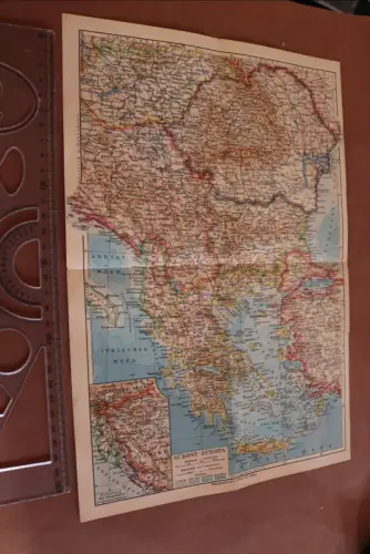 alte Landkarte - Südost-Europa -  30-40er Jahre ?