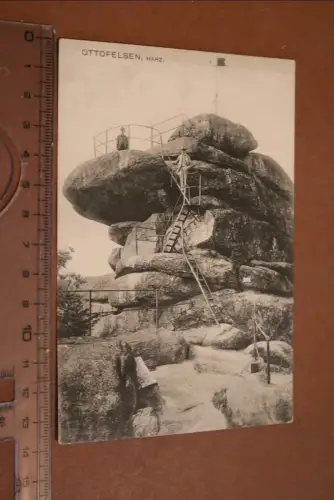 tolle alte Karte - Ottofelsen Harz 1907