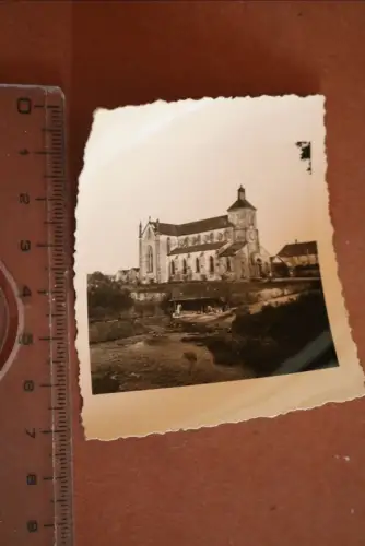 tolles altes Foto - Kirche Eglise de la Sainte-Trinité in Saint-Sauveur 40er Jah