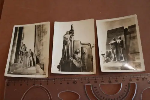 drei tolle alte Fotos - Kleinbildserie  Canadisches Denkmal in Vimy  Frankreich 