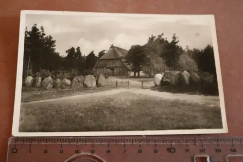 tolle alte Karte - evang. Jugendhof Sachsenhain bei Verden 1950