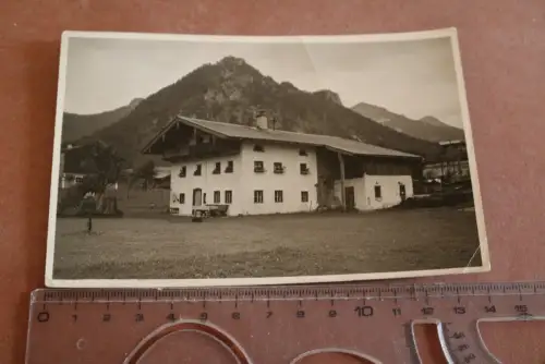 tolle alte Fotokarte -  Gebäude - Haus - Raum Inzell ? 1933