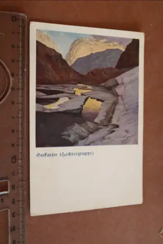 tolle alte Künstlerkarte - Seekarsee Hochtorgruppe - 20-30er jahre