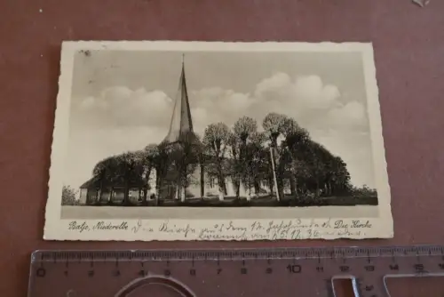 tolle alte Karte - Balje Niederelbe - Die Kirche 30er Jahre 
