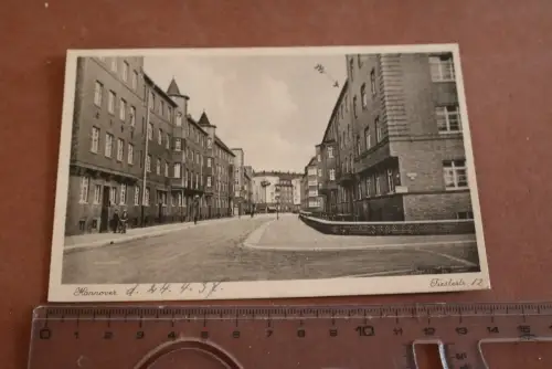 tolle alte Karte - Hannover Tiestestraße 1937