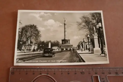 tolle alte Karte - Berlin Charlottenburger Chaussee mit neuer Siegessäule 1941