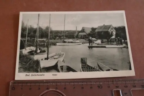 tolle alte Karte - Bad Zwischenahn Ammerland Hafen 1934