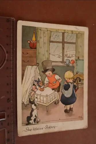 tolle alte Künstlerkarte - Der kleine Doktor - Margret Savelsberg 1940